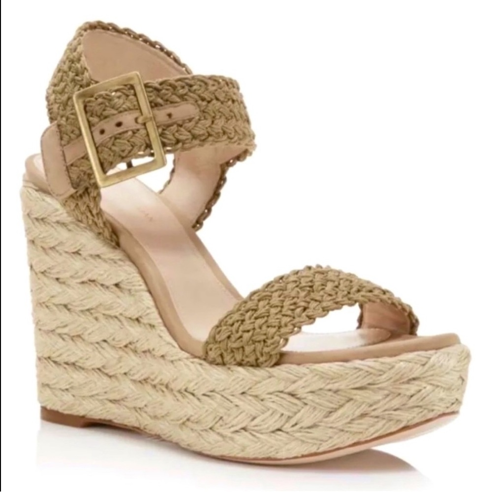 Stuart Weitzman Alexis crochet wedge